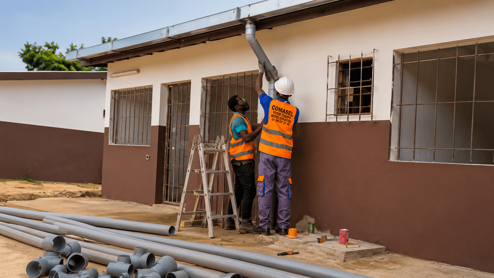 Réseau sanitaire d'un immeuble collectif